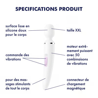 SATISFYER - WANDER FEMME BLANC