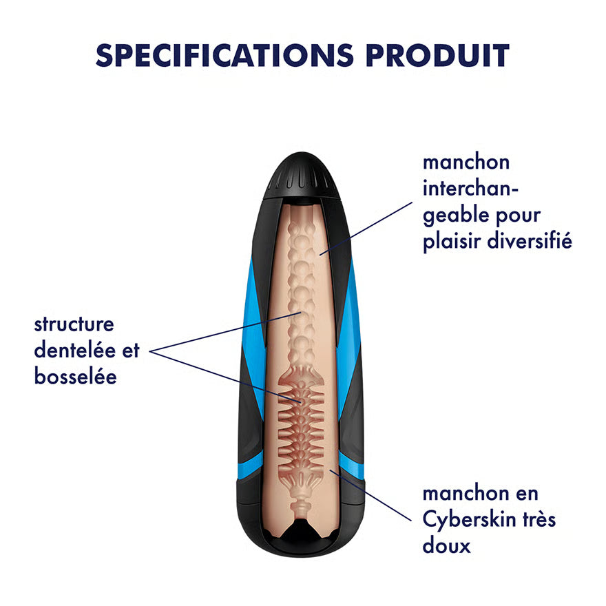 SATISFYER - MANCHES HOMMES TORNADO BLISS