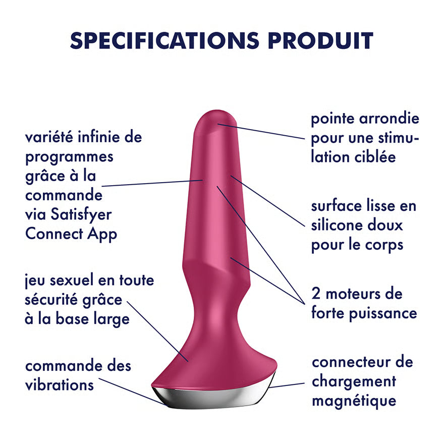 SATISFYER - VIBRATEUR PLUG ILICIOUS 2 PLUG BAIE