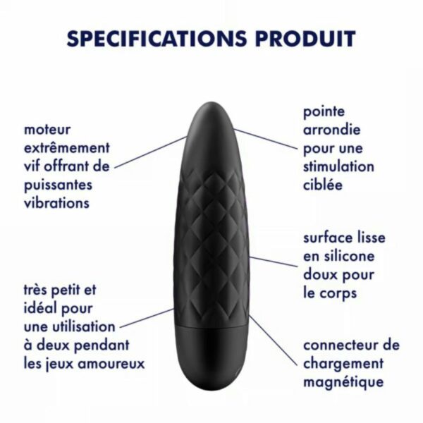 SATISFYER - ULTRA POWER BULLET 5 NOIR