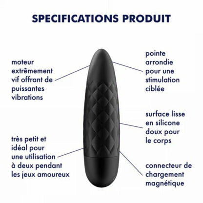 SATISFYER - ULTRA POWER BULLET 5 NOIR