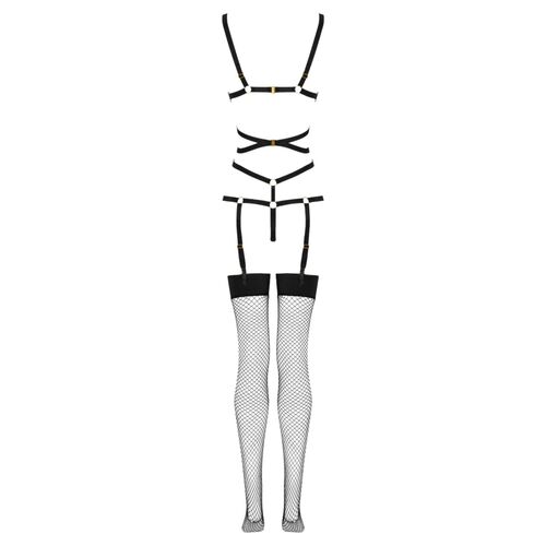 LIVCO CORSETTI FASHION - THIARA LC 20213 ENSEMBLE CORPS + BAS NOIR S/M