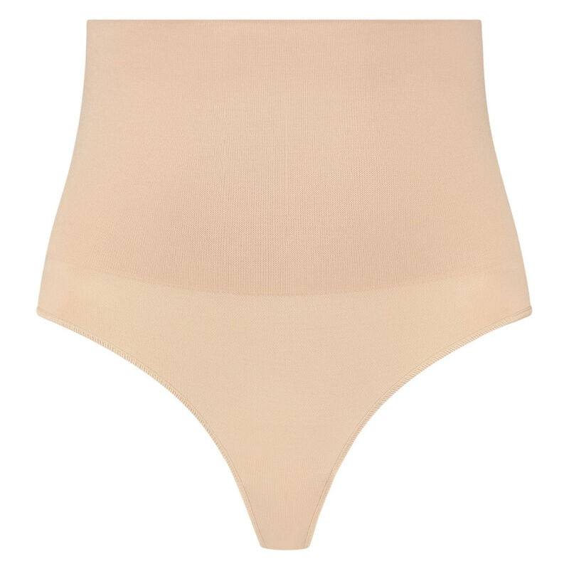 BYE-BRA - FAONNEUR SANS POINTS STYLE STRING BEIGE TAILLE S - 7eme ciel