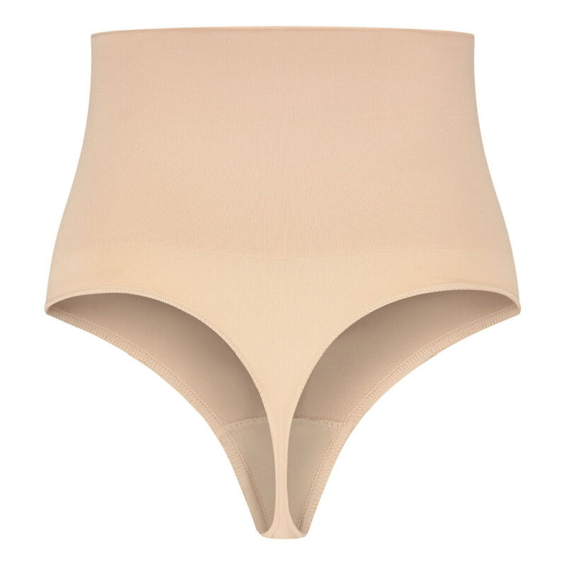 BYE-BRA - FAONNEUR SANS POINTS STYLE STRING BEIGE TAILLE S - 7eme ciel