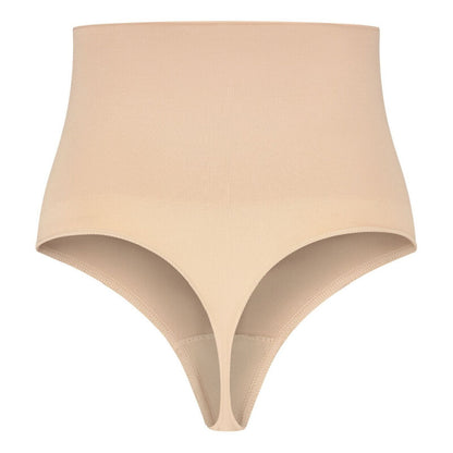 BYE-BRA - FAONNEUR SANS POINTS STYLE STRING BEIGE TAILLE S - 7eme ciel