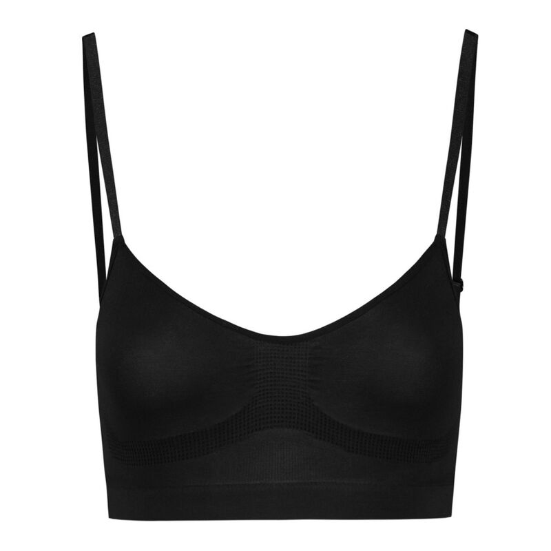 BYE-BRA - MEDIUM CONTROL SOUTIEN-GORGE SANS POINTS NOIR TAILLE XL - 7eme ciel