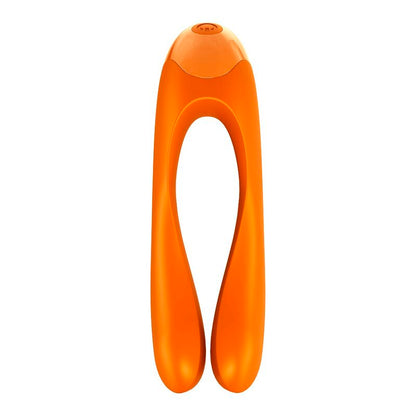 SATISFYER - VIBRATEUR  DOIGTS CANDY CANE ORANGE - 7eme ciel
