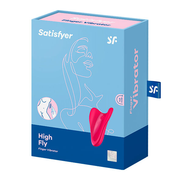 SATISFYER - VIBRATEUR  DOIGTS HIGH FLY FUCHSIA - 7eme ciel