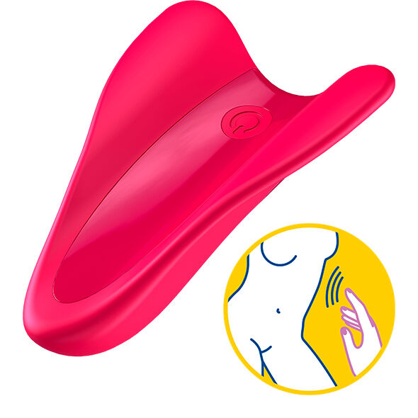 SATISFYER - VIBRATEUR  DOIGTS HIGH FLY FUCHSIA - 7eme ciel