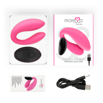 MORESSA - STIMULATEUR  TÉLÉCOMMANDE LAUREN POUR COUPLES - 7eme ciel