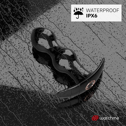 ANBIGUO - WATCHME TÉLÉCOMMANDE PLUG VIBRATEUR ANAL TIBERIO - 7eme ciel