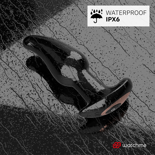 ANBIGUO - VIBRATEUR ANAL PLUG TÉLÉCOMMANDE WATCHME AVEC ROTATION DES PERLES AMADEUS - 7eme ciel