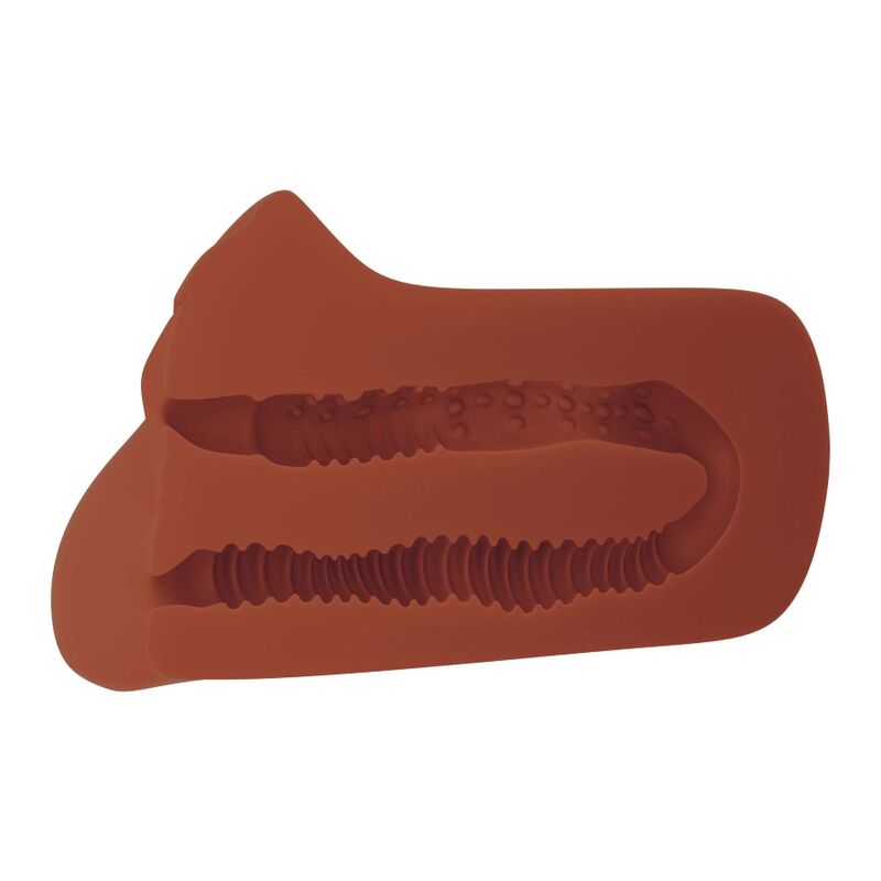PDX PLUS - MASTURBATEUR DOUBLE MARRON CHOISISSEZ VOTRE PLAISIR - 7eme ciel