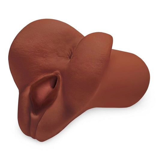 PDX PLUS - MASTURBATEUR DOUBLE MARRON CHOISISSEZ VOTRE PLAISIR - 7eme ciel