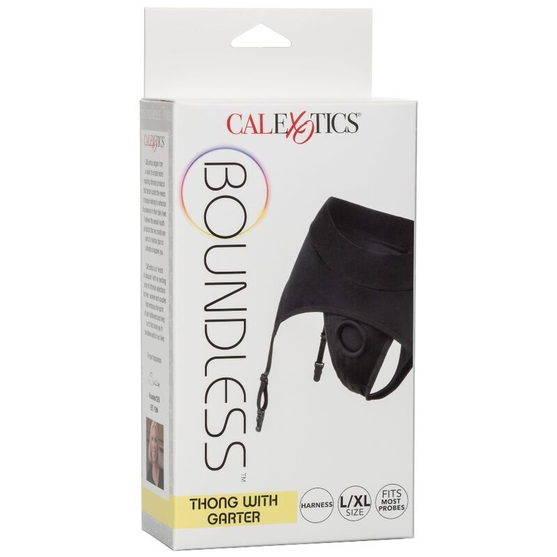CALEXOTICS - BOUNDLESS STRING AVEC JARRETIÈRE L/XL - 7eme ciel