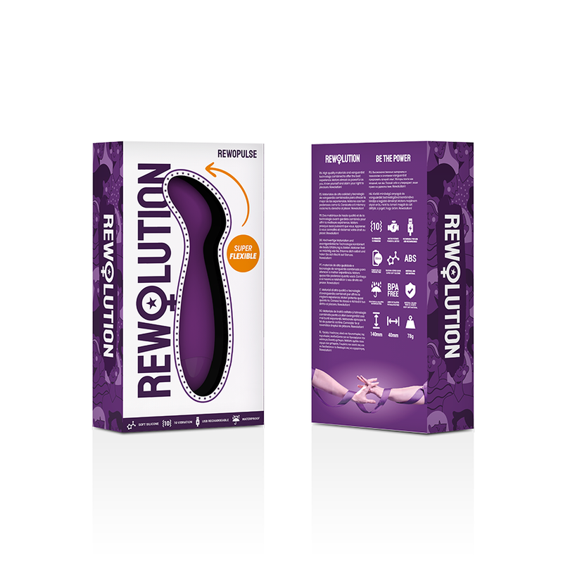 REWOLUTION - REWOPULSE VIBRATEUR FLEXIBLE STIMULATEUR DE POINT G - 7eme ciel