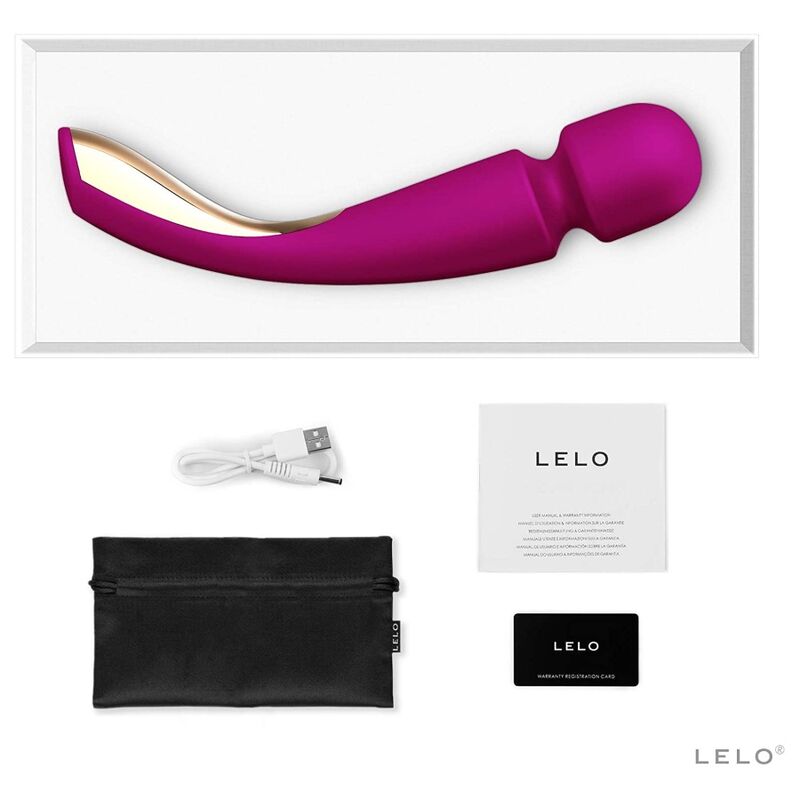 LELO - SMART WAND MEDIUM 2 MASSEUR ROSE PROFONDE - 7eme ciel