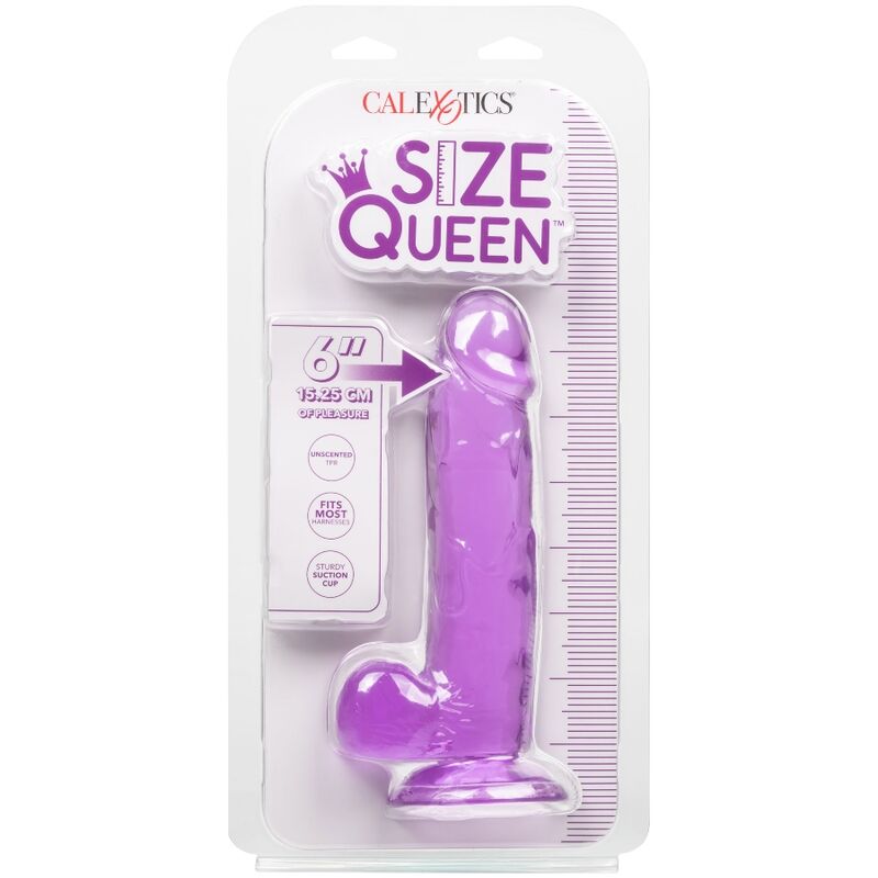 CALEXOTICS - GODE REINE TAILLE VIOLET 15.3 CM - 7eme ciel