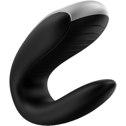 SATISFYER - VIBRATEUR PARTENAIRE DOUBLE FUN NOIR - 7eme ciel