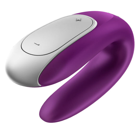 SATISFYER - VIBRATEUR PARTENAIRE DOUBLE FUN VIOLET - 7eme ciel