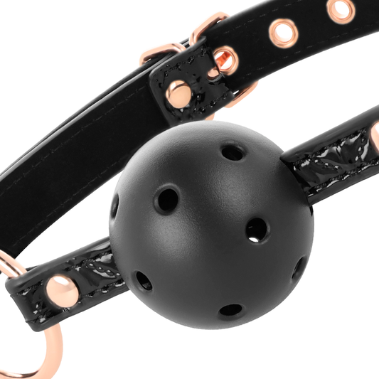 BEGME - BLACK EDITION BALL GAG CUIR VEGAN - 7eme ciel