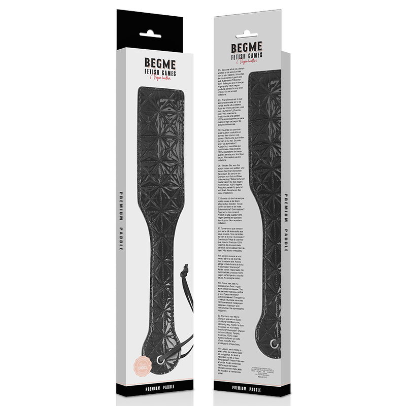 BEGME - PADDLE EN CUIR VÉGÉTALIEN ÉDITION NOIRE - 7eme ciel