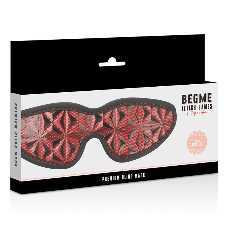 BEGME - MASQUE AVEUGLE PREMIUM ÉDITION ROUGE AVEC DOUBLURE EN NÉOPRÈNE - 7eme ciel