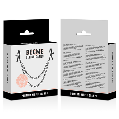 BEGME - PINCES  TAMELON RED EDITION AVEC CHAÎNE - 7eme ciel