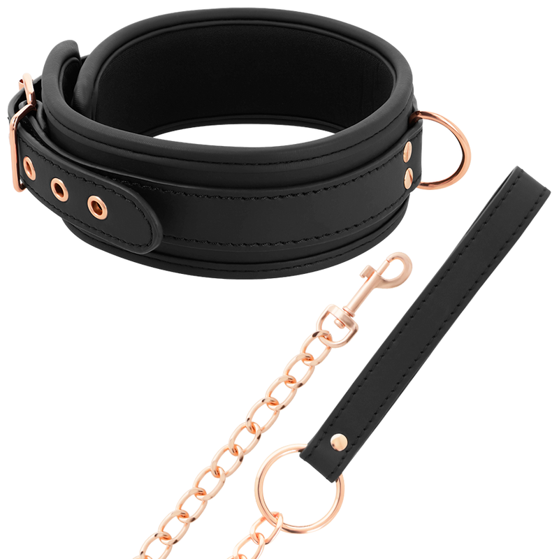 COQUETTE CHIC DESIRE - COLLIER FANTAISIE EN CUIR VÉGAN AVEC BRACELET ET DOUBLURE EN NÉOPRÈNE - 7eme ciel