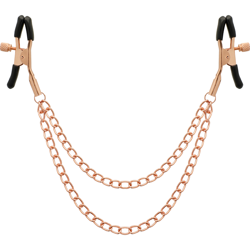 COQUETTE CHIC DESIRE - PINCES METELONS FANTAISIE EN MÉTAL AVEC CHAÎNE - 7eme ciel