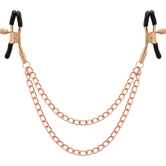 COQUETTE CHIC DESIRE - PINCES METELONS FANTAISIE EN MÉTAL AVEC CHAÎNE - 7eme ciel