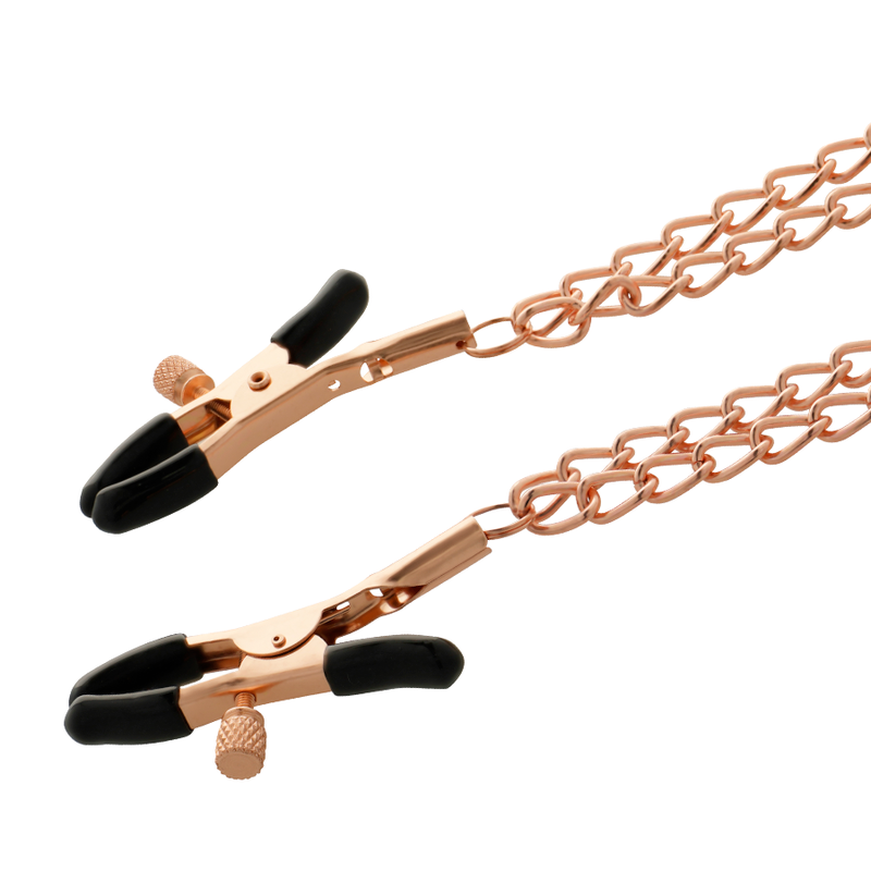 COQUETTE CHIC DESIRE - PINCES METELONS FANTAISIE EN MÉTAL AVEC CHAÎNE - 7eme ciel