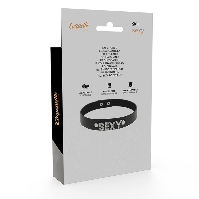 COQUETTE CHIC DESIRE - RAS DE COU SEXY EN CUIR VÉGAN - 7eme ciel