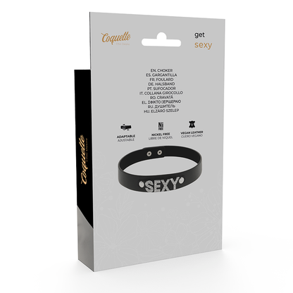 COQUETTE CHIC DESIRE - RAS DE COU SEXY EN CUIR VÉGAN - 7eme ciel