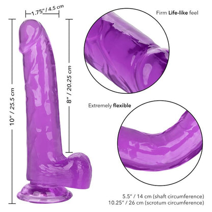 CALEXOTICS - GODE REINE TAILLE VIOLET 20.3 CM - 7eme ciel
