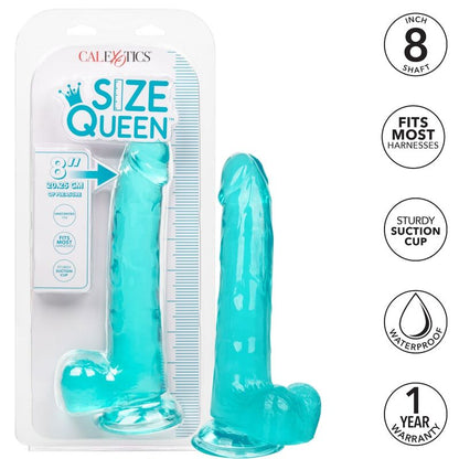 CALEXOTICS - GODE TAILLE REINE BLEU 20.3 CM - 7eme ciel