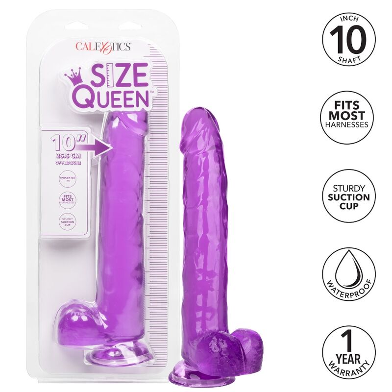 CALEXOTICS - GODE REINE TAILLE VIOLET 25.5 CM - 7eme ciel