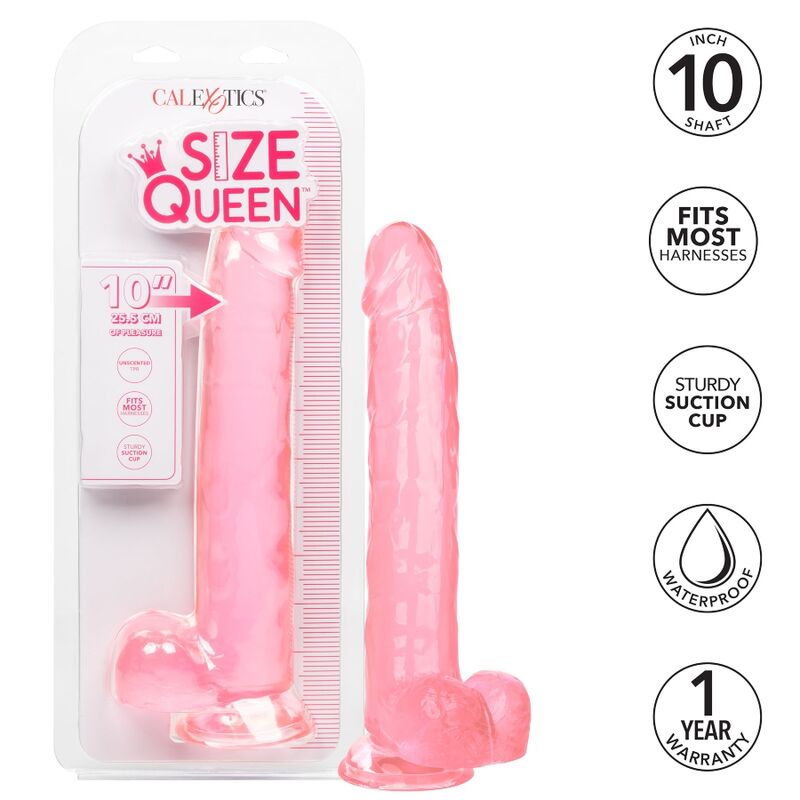 CALEXOTICS - GODE REINE TAILLE ROSE 25.5 CM - 7eme ciel