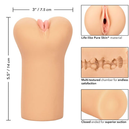 CALEXOTICS - BOUNDLESS VULVA STROKER - PEAU CLAIRE - 7eme ciel