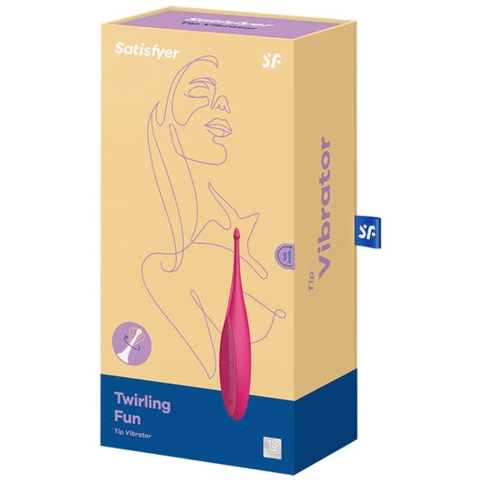 SATISFYER - VIBRATEUR TWIRLING FUN TIP ROSE - 7eme ciel