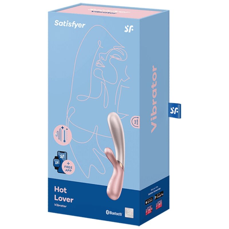 SATISFYER - VIBRATEUR HOT LOVER ROSE & BEIGE - 7eme ciel