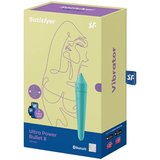 SATISFYER - ULTRA POWER BULLET 8 TURQUOISE - 7eme ciel