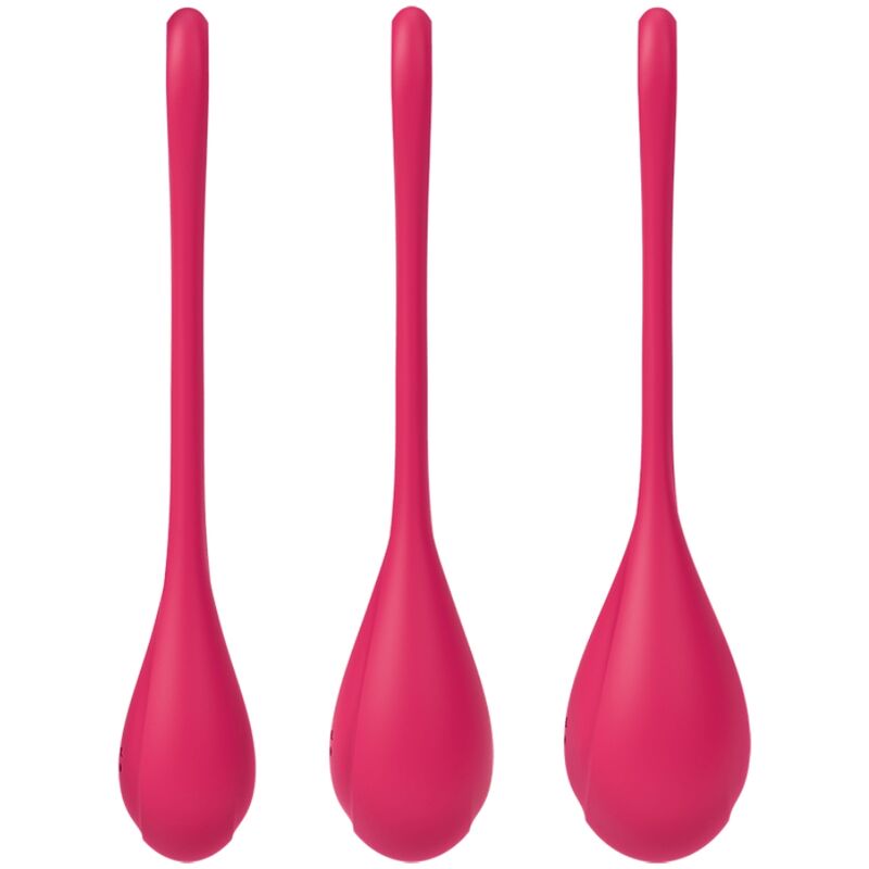 SATISFYER - ENSEMBLE ENTRAÎNEMENT YONI POWER 1 ROUGE - 7eme ciel