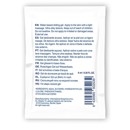 WATERFEEL - GEL DE GLISSEMENT NEUTRE  BASE DEAU 6 ML - 7eme ciel