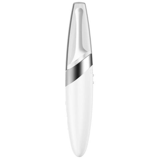 SATISFYER - VIBRATEUR  POINTE DE CLIT TWIRLING DELIGHT BLANC - 7eme ciel