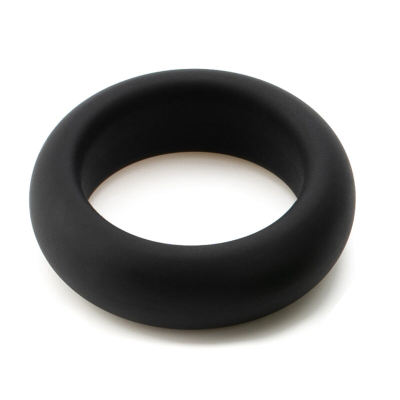 JE JOUE - ANNEAU PÉNIAL EN SILICONE  EXTENSION MAXIMALE - NOIR - 7eme ciel