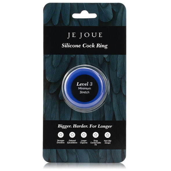 JE JOUE - BAGUE SILICONE BLEUE STRANGULATION MINIMUM - 7eme ciel