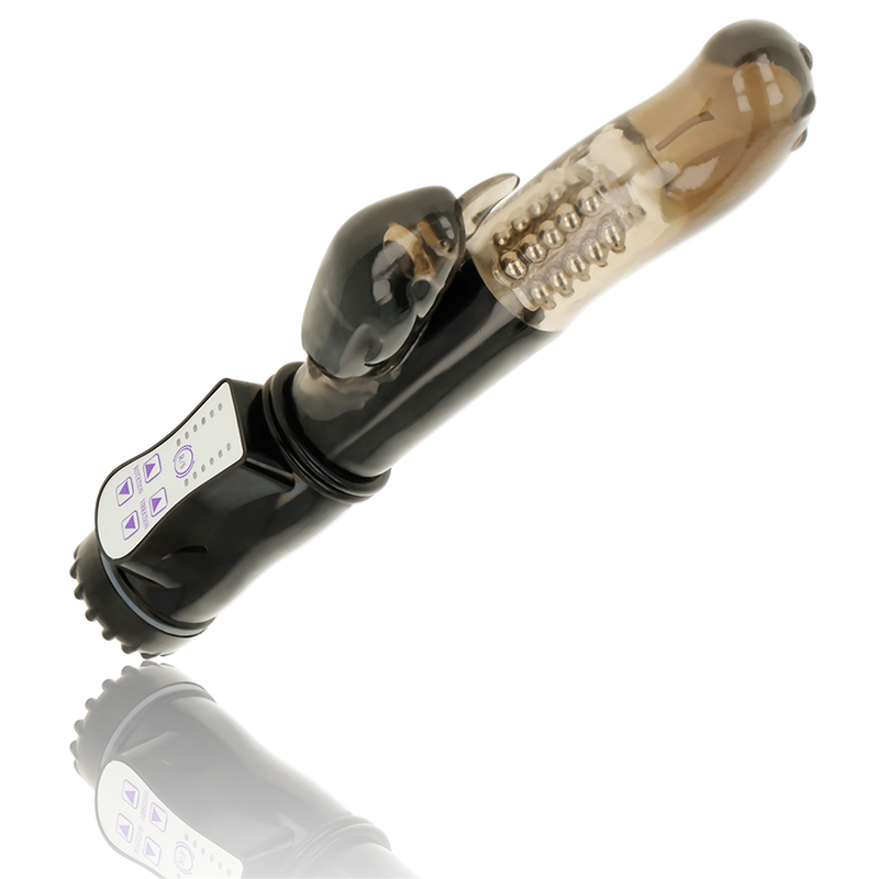 OHMAMA - VIBRATEUR ROTATEUR AVEC STIMULATEUR DELFIN CLITORIS - 7eme ciel