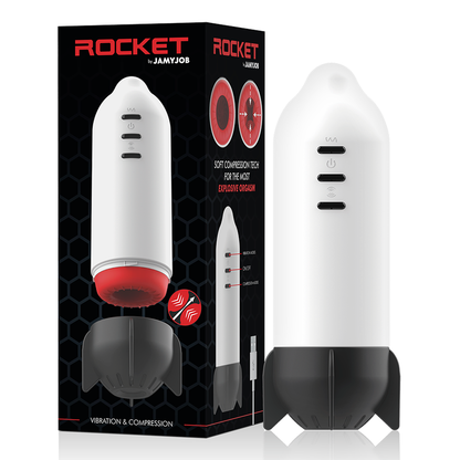 JAMYJOB - MASTURBATEUR ROCKET TECHNOLOGIE DE COMPRESSION DOUCE ET VIBRATION - 7eme ciel