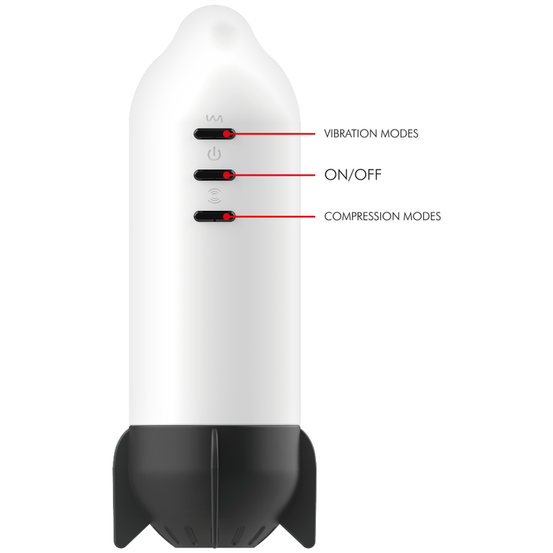 JAMYJOB - MASTURBATEUR ROCKET TECHNOLOGIE DE COMPRESSION DOUCE ET VIBRATION - 7eme ciel